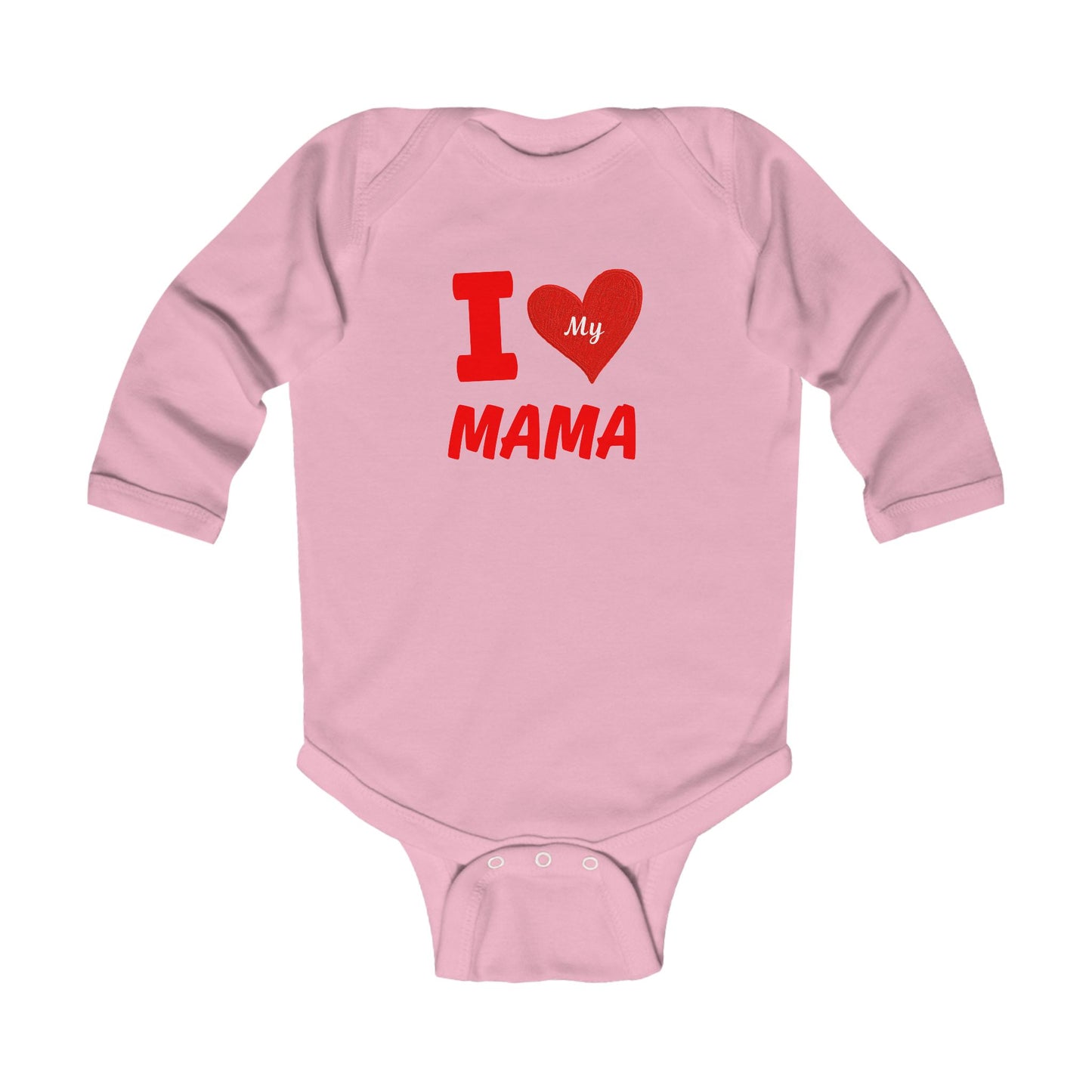 I Love My Mama Infant Bodysuit | Cute Baby Outfit, Newborn Gift, Mother’s Day, Baby Shower, Holiday Apparel