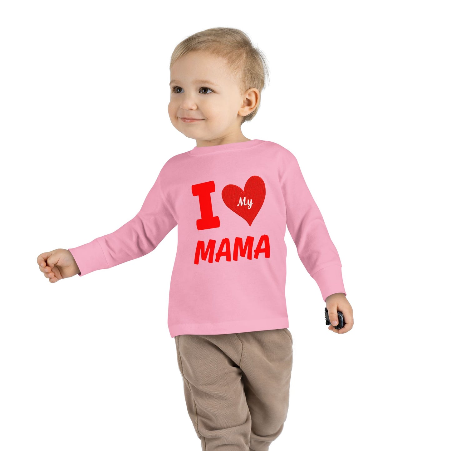 I Love My Mama Toddler Long Sleeve Tee | Cute Toddler Shirt, Gift for Mother's Day, Baby Shower Gift, Kids Casual Wear, Family [...]