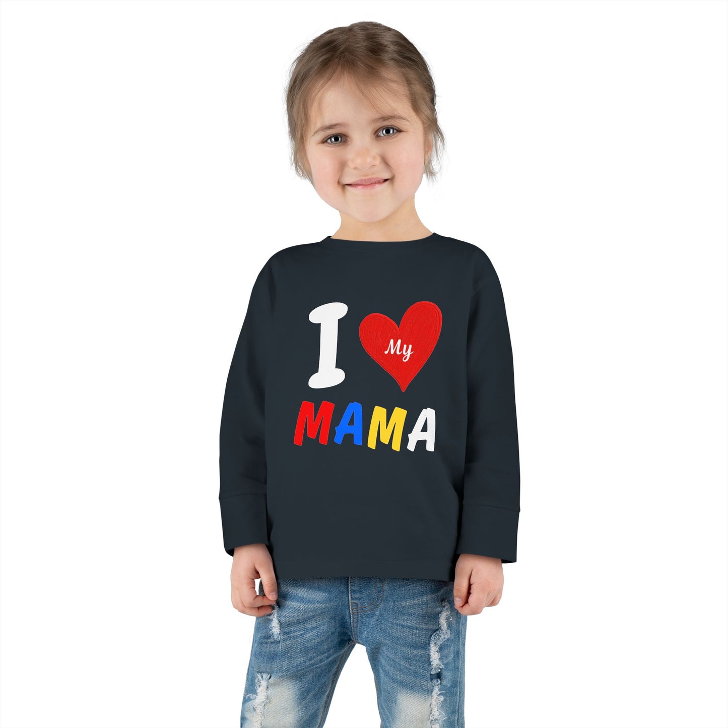 I Love My Mama Toddler Long Sleeve Tee | Cute Toddler Shirt, Gift for Mother's Day, Baby Shower Gift, Kids Casual Wear, Family [...]